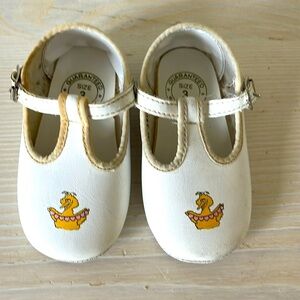 Vintage Big Bird Sesame Street Baby girl T-strap shoes size 3